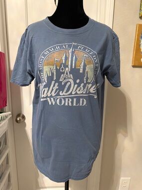 Disney Dusty Blue Short Sleeve Walt Disney World Tee